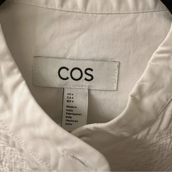 COS Embroidered Tuxedo Shirt